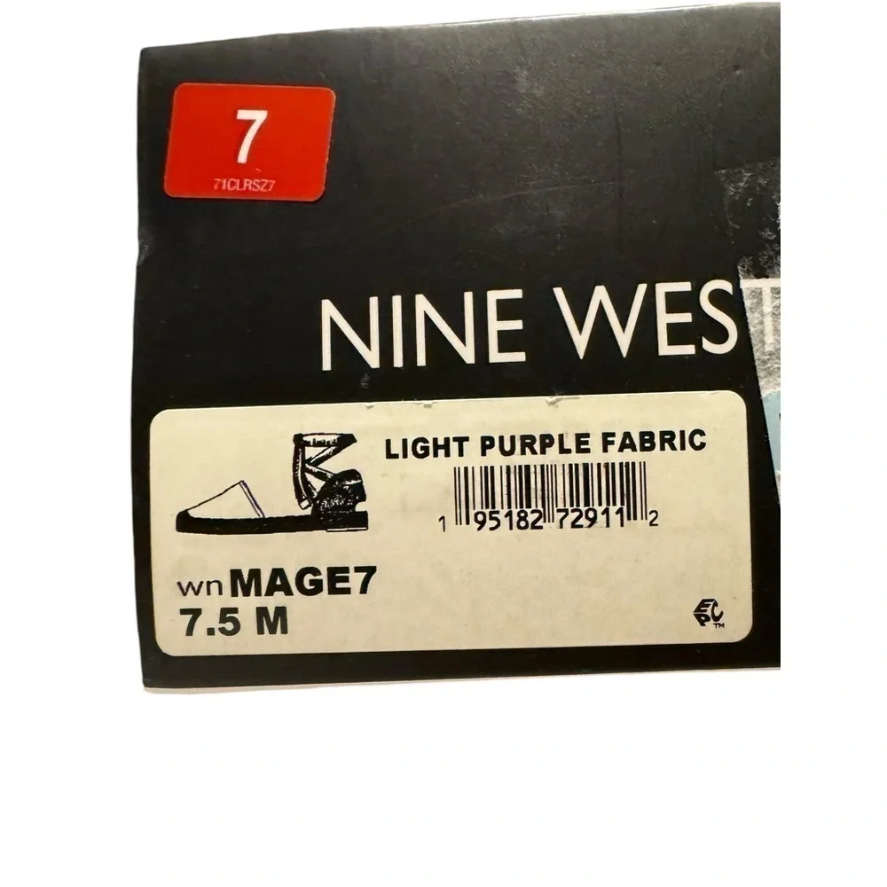 Nine West Mage Tie Up Espadrilles 7.5 M